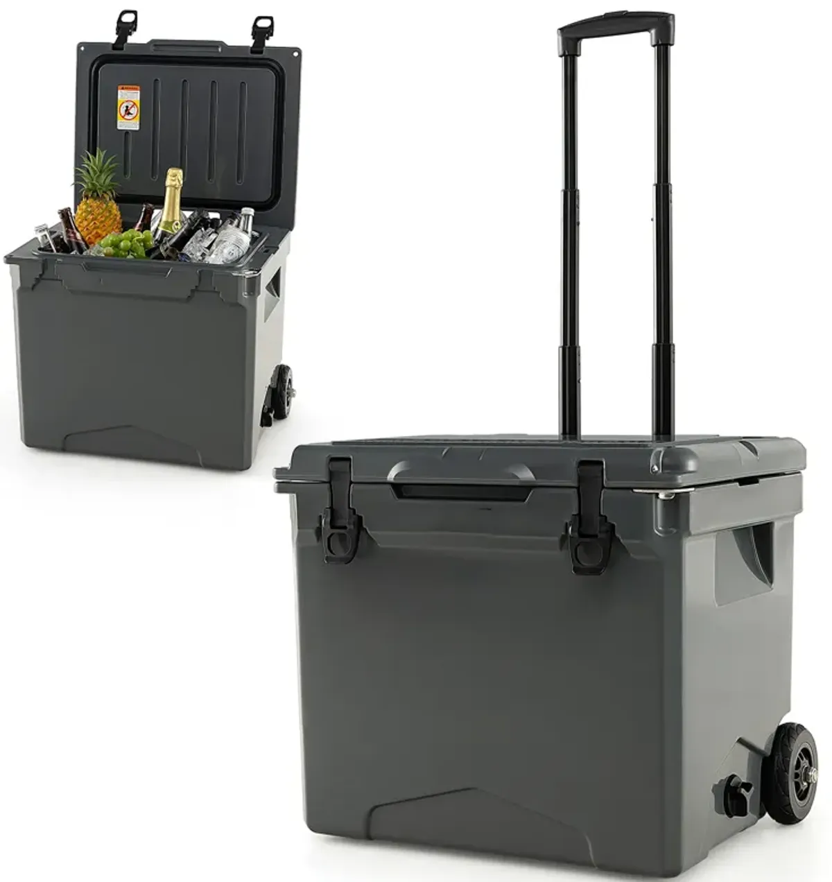 42 Quart Hard Cooler with Wheels and Handle