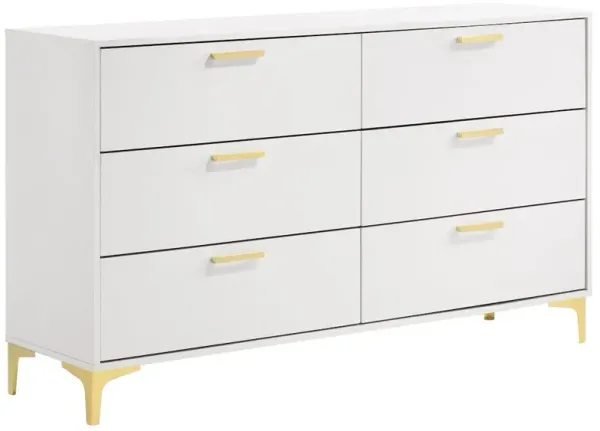 Coaster Co. of America Kendall 6-drawer Dresser White