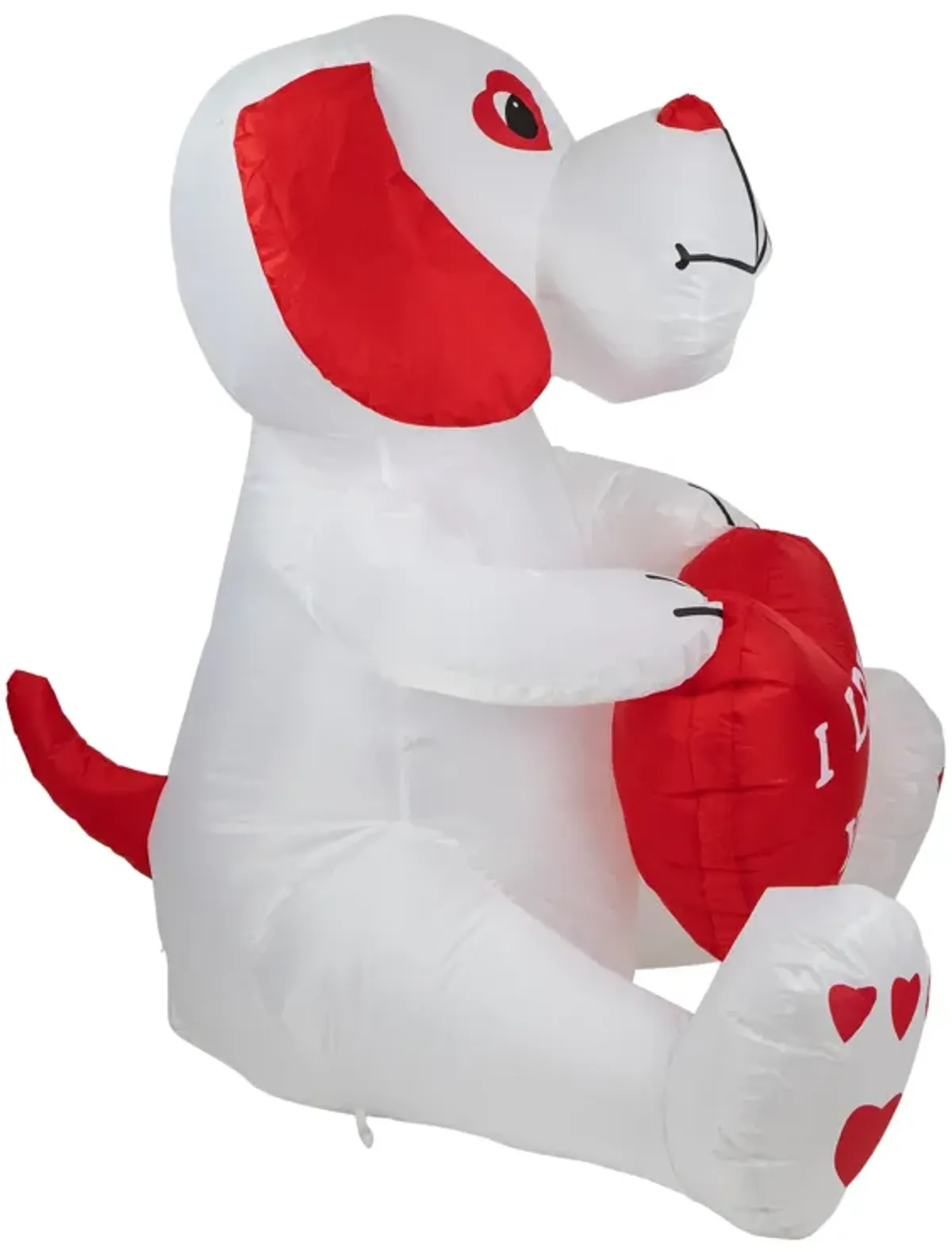 4' Inflatable Lighted Valentine's Day Doggie Outdoor Decoration