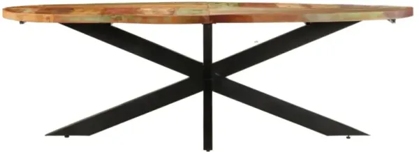 vidaXL Dining Table 94.5"x39.3"x29.5" Solid Reclaimed Wood