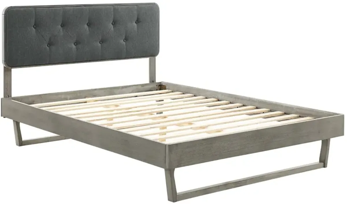 Modway - Bridgette King Wood Platform Bed with Angular Frame