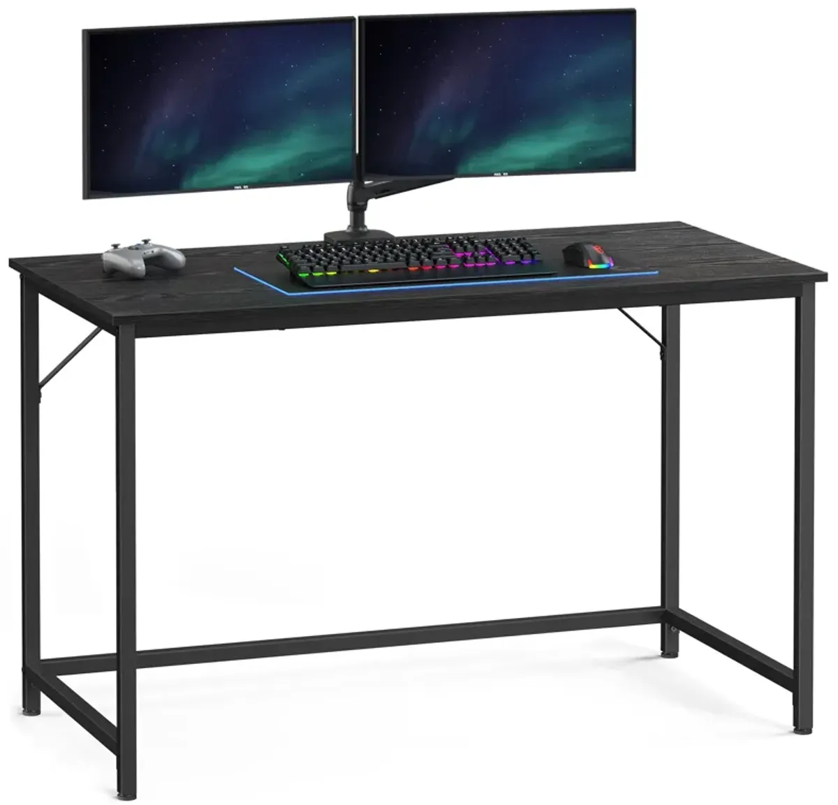 VASAGLE Computer Desk, Gaming Desk, Home Office Desk, for Small Spaces, 23.6 x 47.2 x 29.5 Inches, Industrial Style, Metal Frame