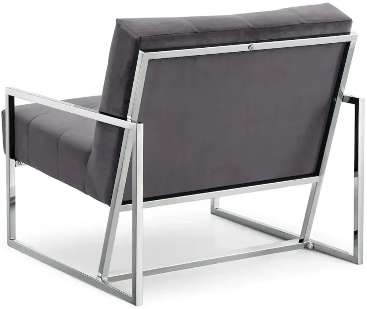 Meridian Furniture Alexis Grey Velvet Accent Chair