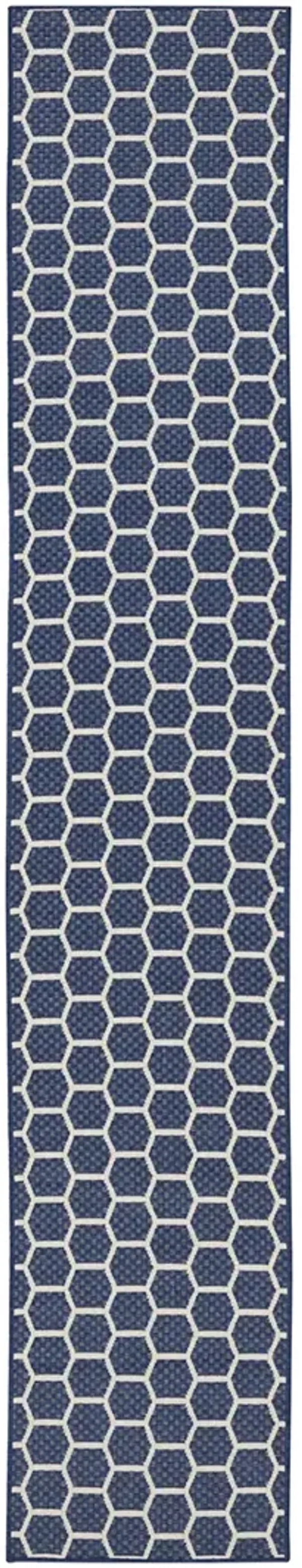 Twist Reversible TWS01 Navy 2'2" x 12' Rug