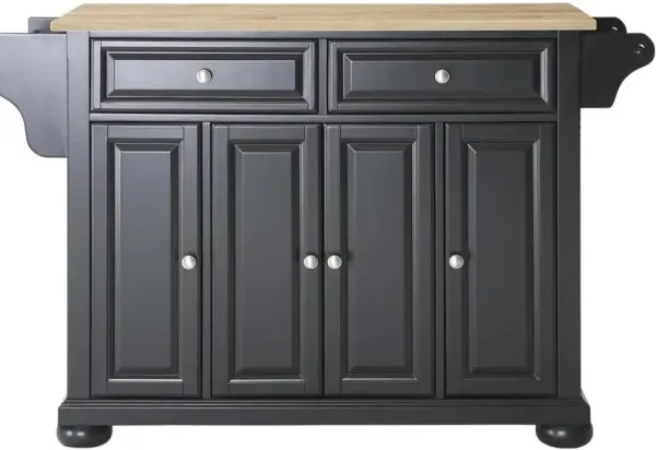 Alexandria Wood Top Full Size Kitchen Island/Cart