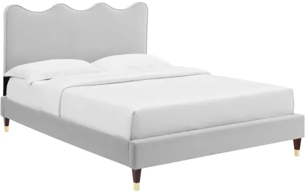 Modway - Current Performance Velvet Queen Platform Bed