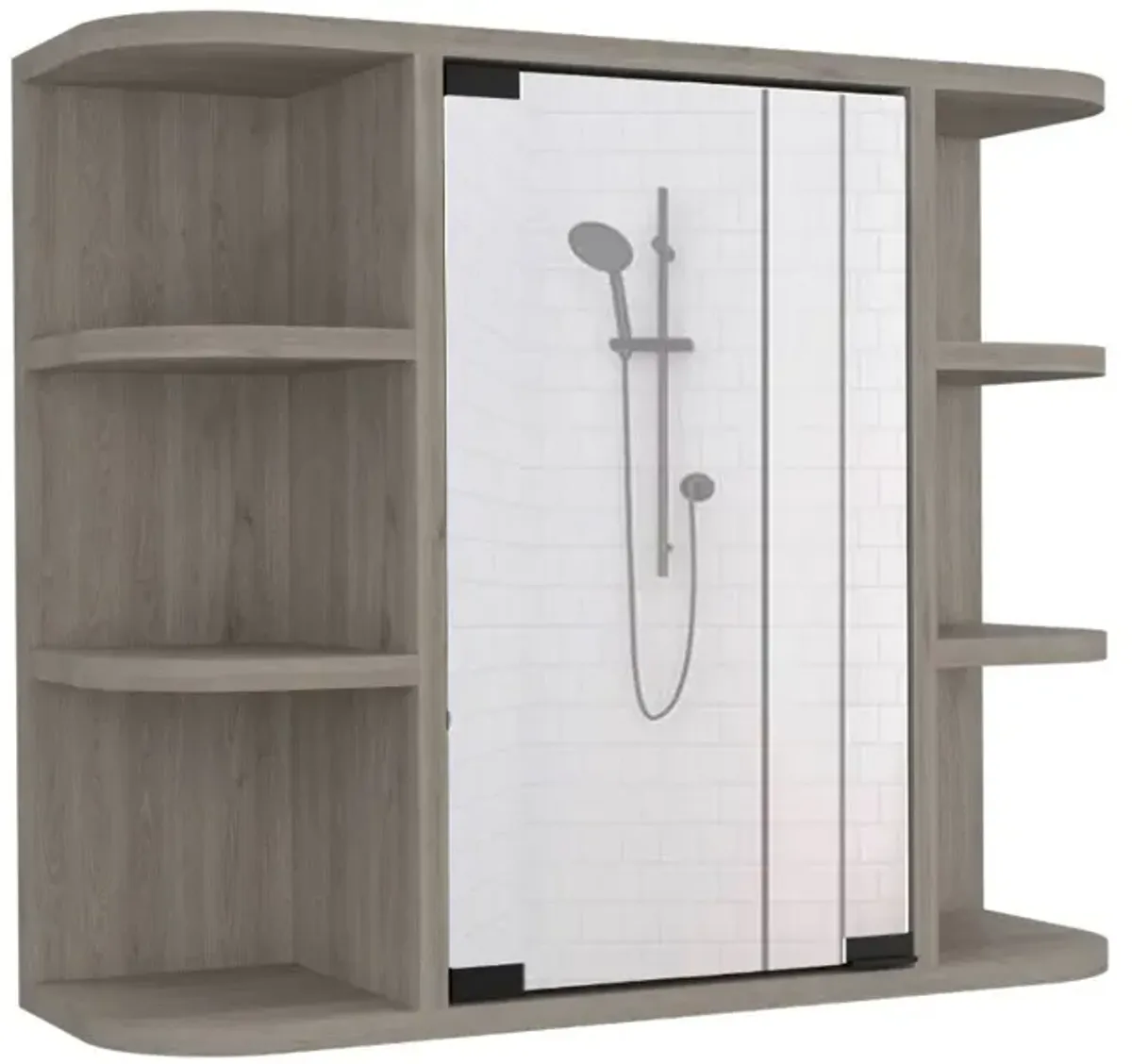 Medicine Cabinet Milano, Bathroom, Light Gray