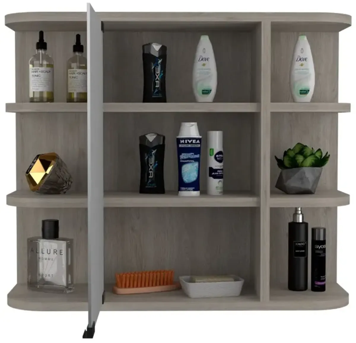 Medicine Cabinet Milano, Bathroom, Light Gray