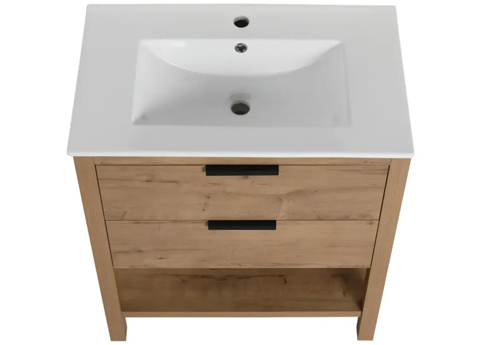 30 Inch Bathroom Vanity Plywood With 2 Drawers