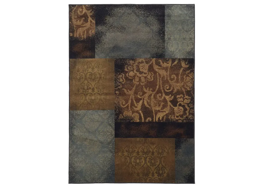 Hudson 7'8" x 10'10" Blue Rug