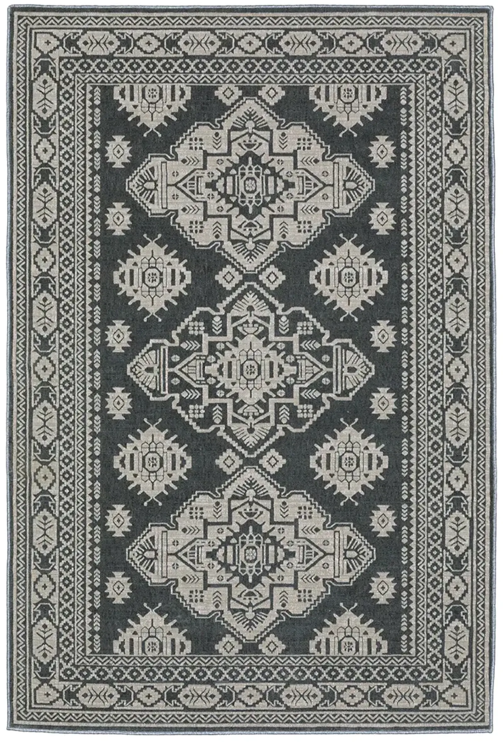 Intrigue 3'10" x 5'5" Blue Rug