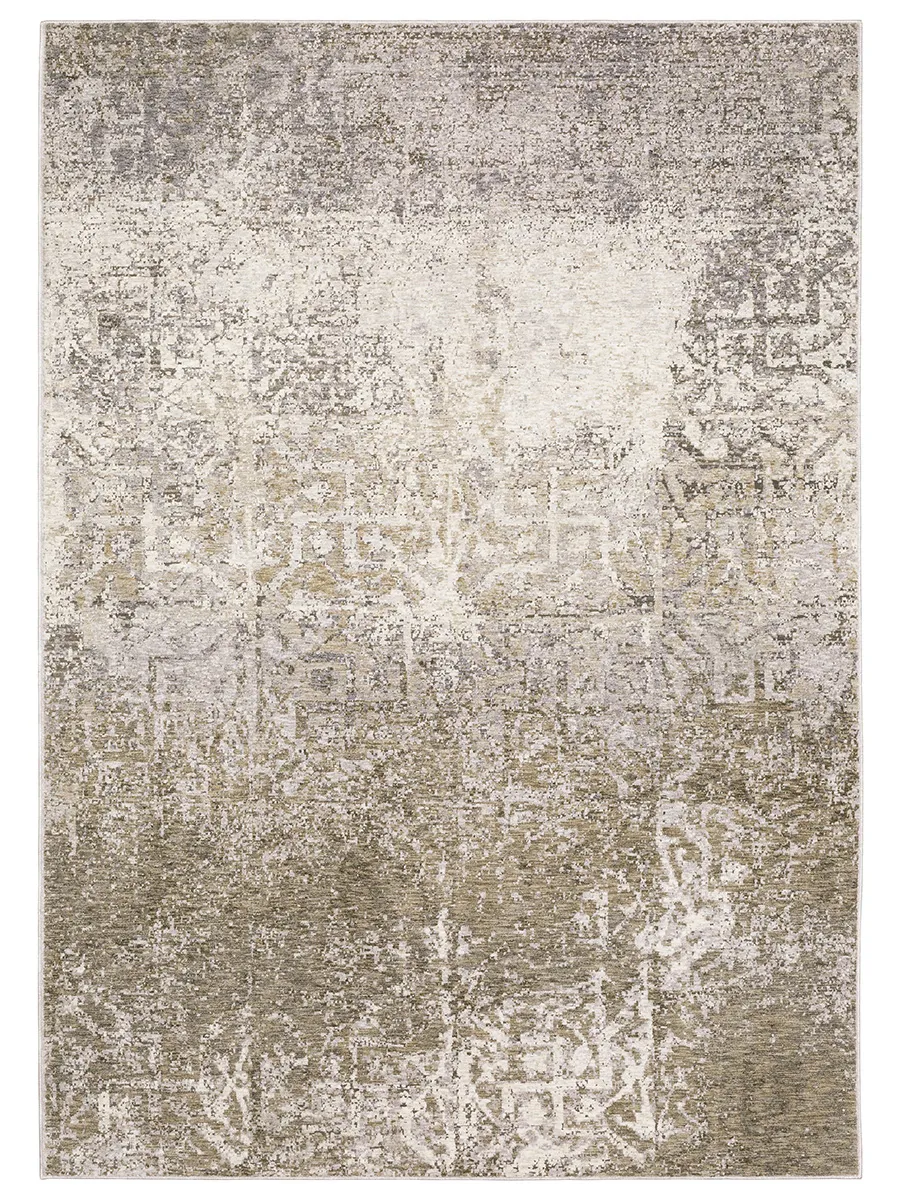 Nebulous 3'3" x 5' Beige/Ivory Rug