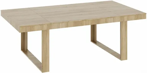 86.6 in. Width, Retangular Wood Grain Wooden Computer Desk, Writing Desk, Natural with Wooden Frame
