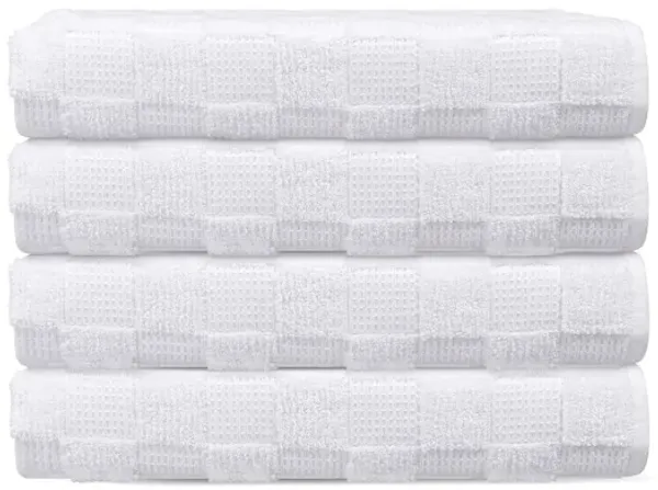 Waffle Terry 4 pcs Turkish Hand Towels Set