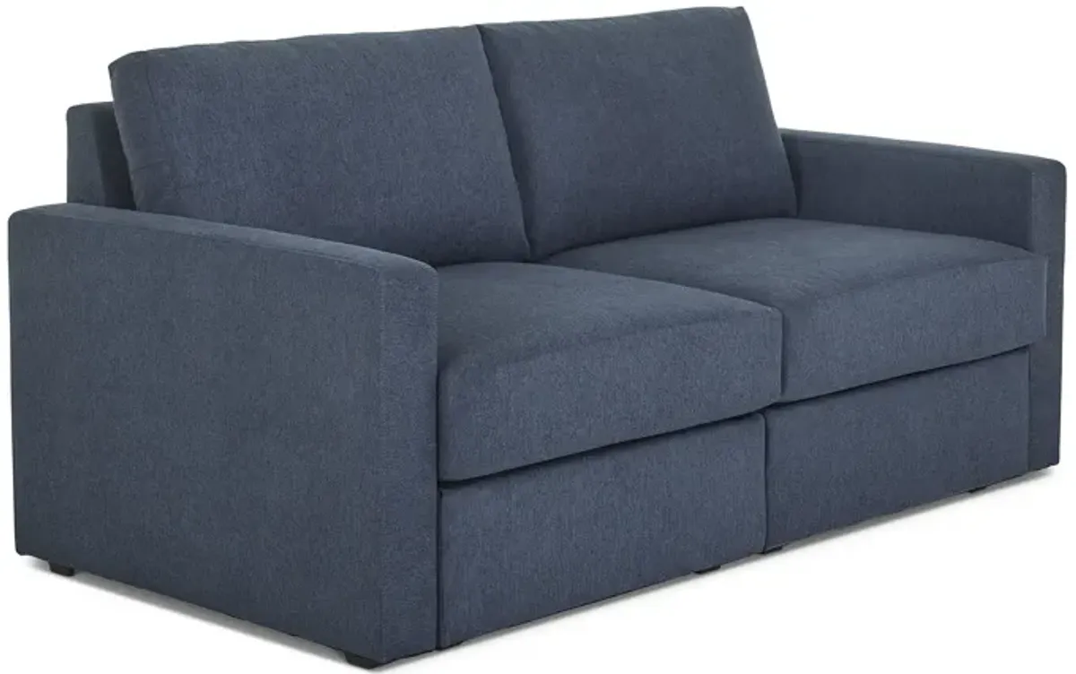 Flex Denim Loveseat with Standard Arm