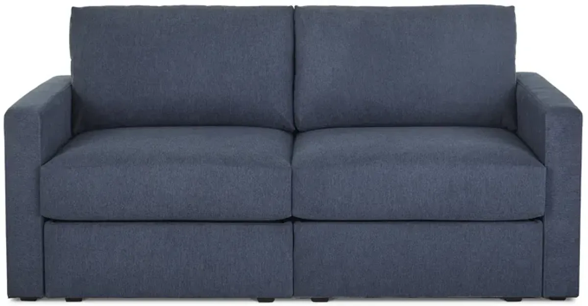 Flex Denim Loveseat with Standard Arm