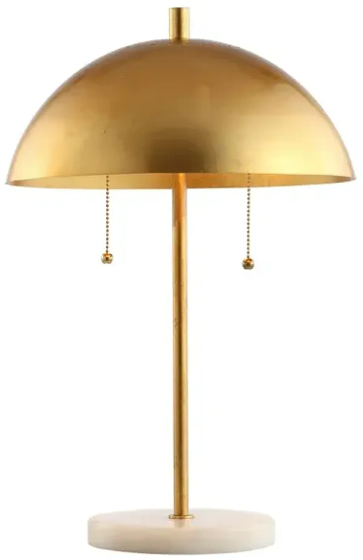 Ella Dome Metal with Marble Base LED Table Lamp