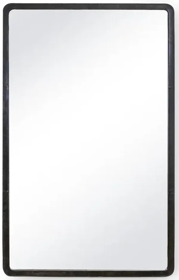Knox Leather Rectangle Mirror
