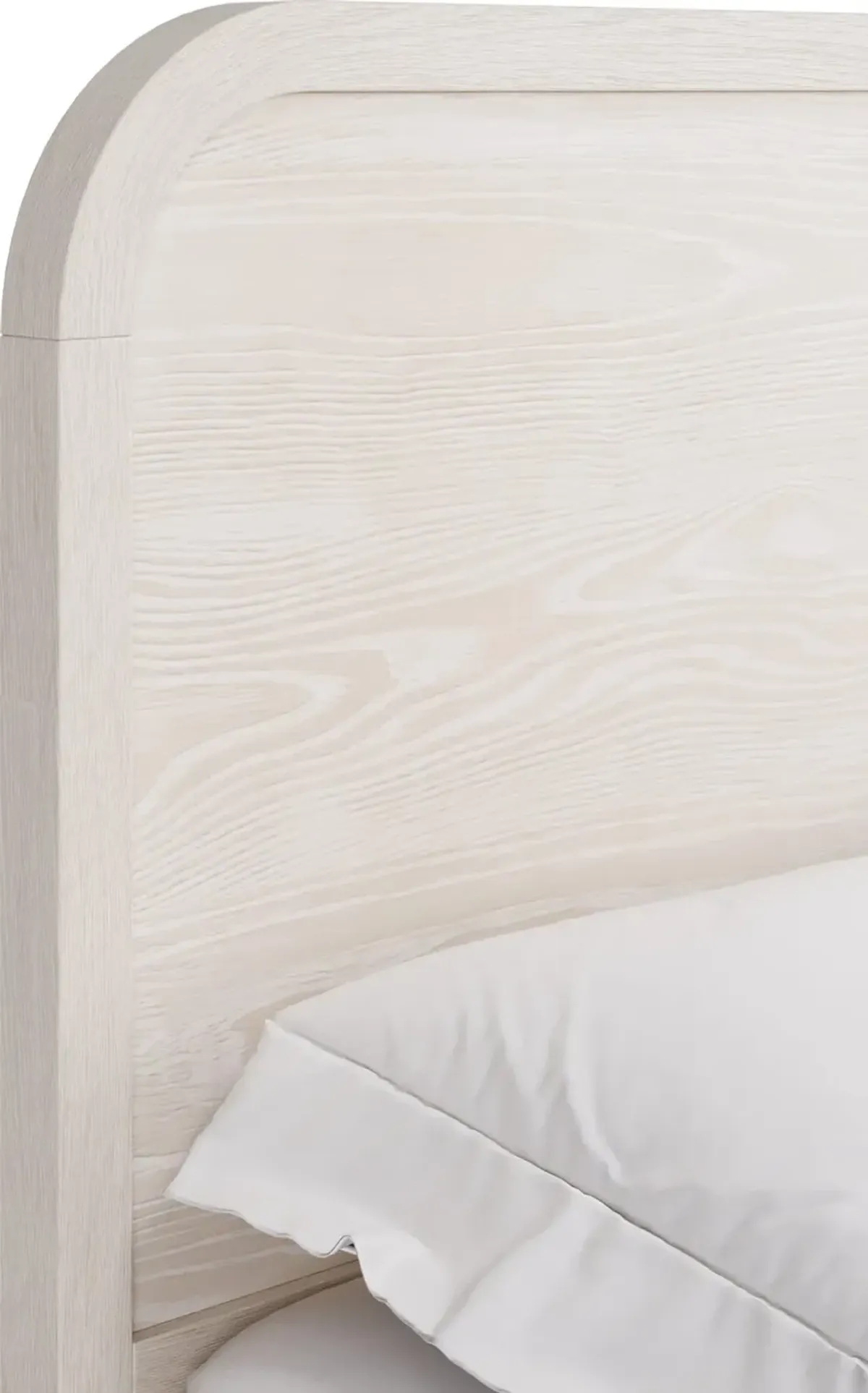 Drake King-size Wood Platform Bed in Sugar