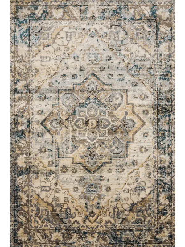 Isadora Oatmeal/Bark 6'0" x 9'0" Area Rug