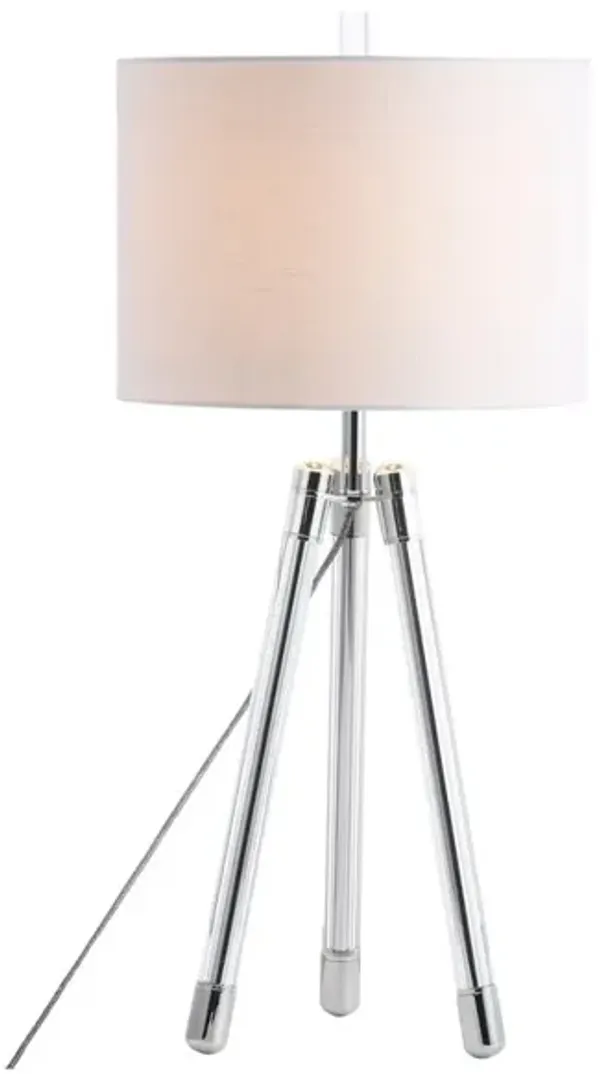 Wyman Surveyor's Tripod Crystal/Metal LED Table Lamp