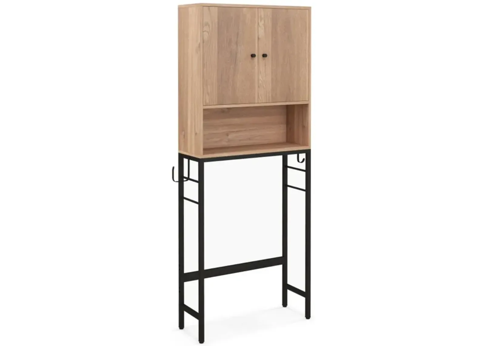 Over The Toilet Storage Cabinet with 2 Doors and Adjustable Shelf