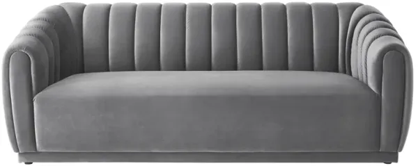 Nicole Miller Favre Velvet  Long Sofa