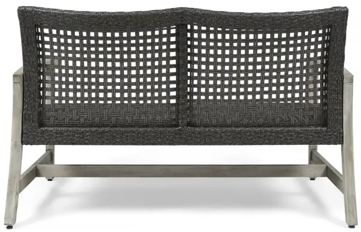 Merax Outdoor Patio Wicker  Sofa Loveseat