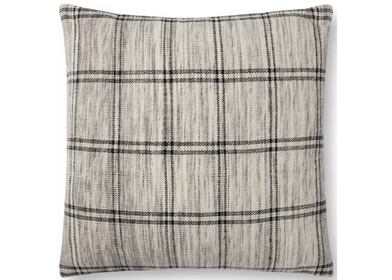 Dalia PAL0029 Ivory/Granite 22''x22'' Polyester Pillow by Amber Lewis x Loloi