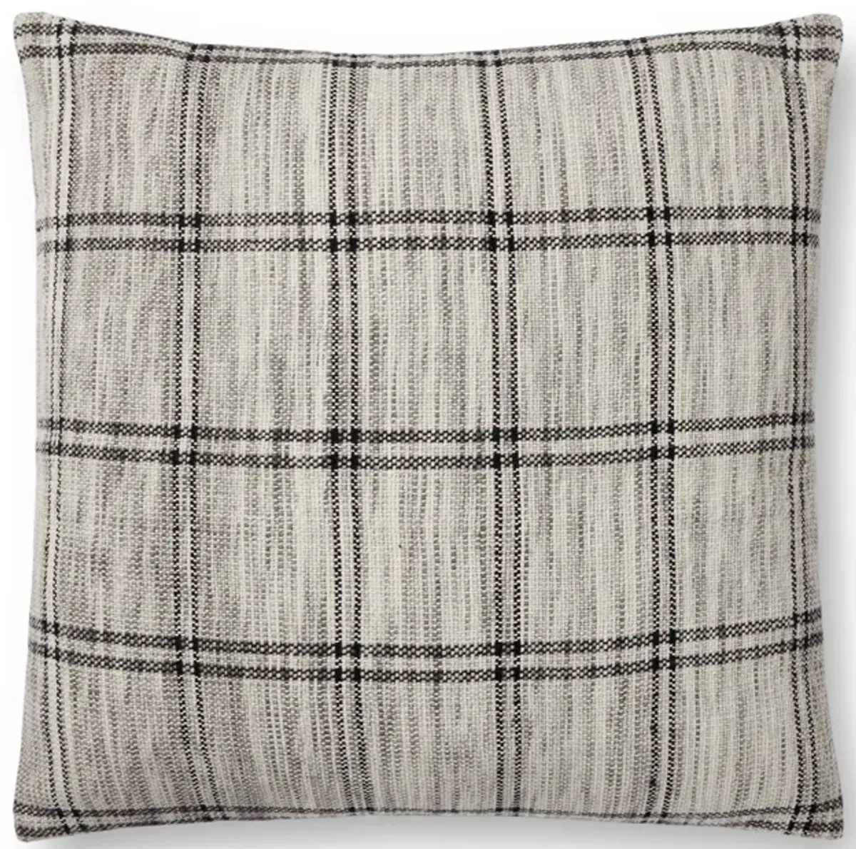 Dalia PAL0029 Ivory/Granite 22''x22'' Polyester Pillow by Amber Lewis x Loloi