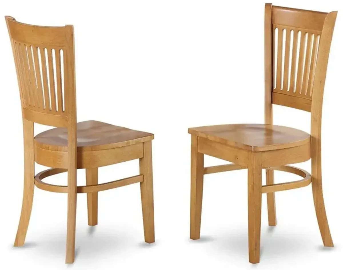 East West Furniture 7  PC  Dining  room  set  for  6-Table  with  Leaf  and  6  Dining  Chairs.