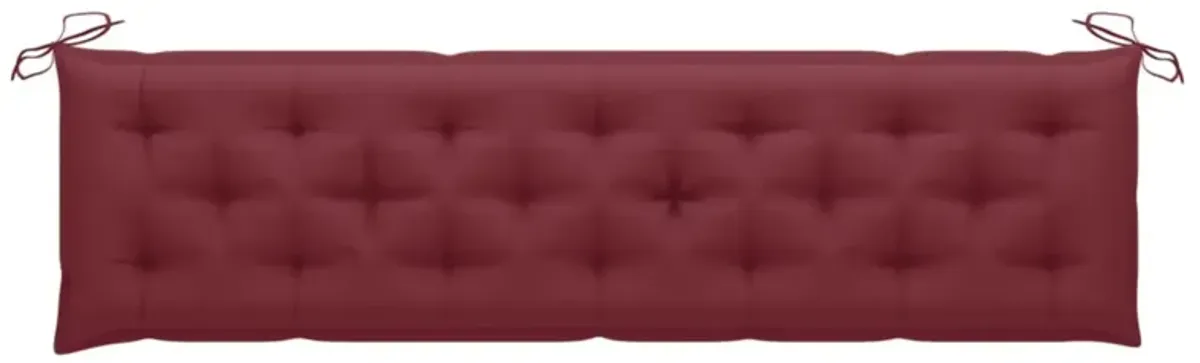 vidaXL Cushion for Swing Chair Wine Red 78.7" Fabric