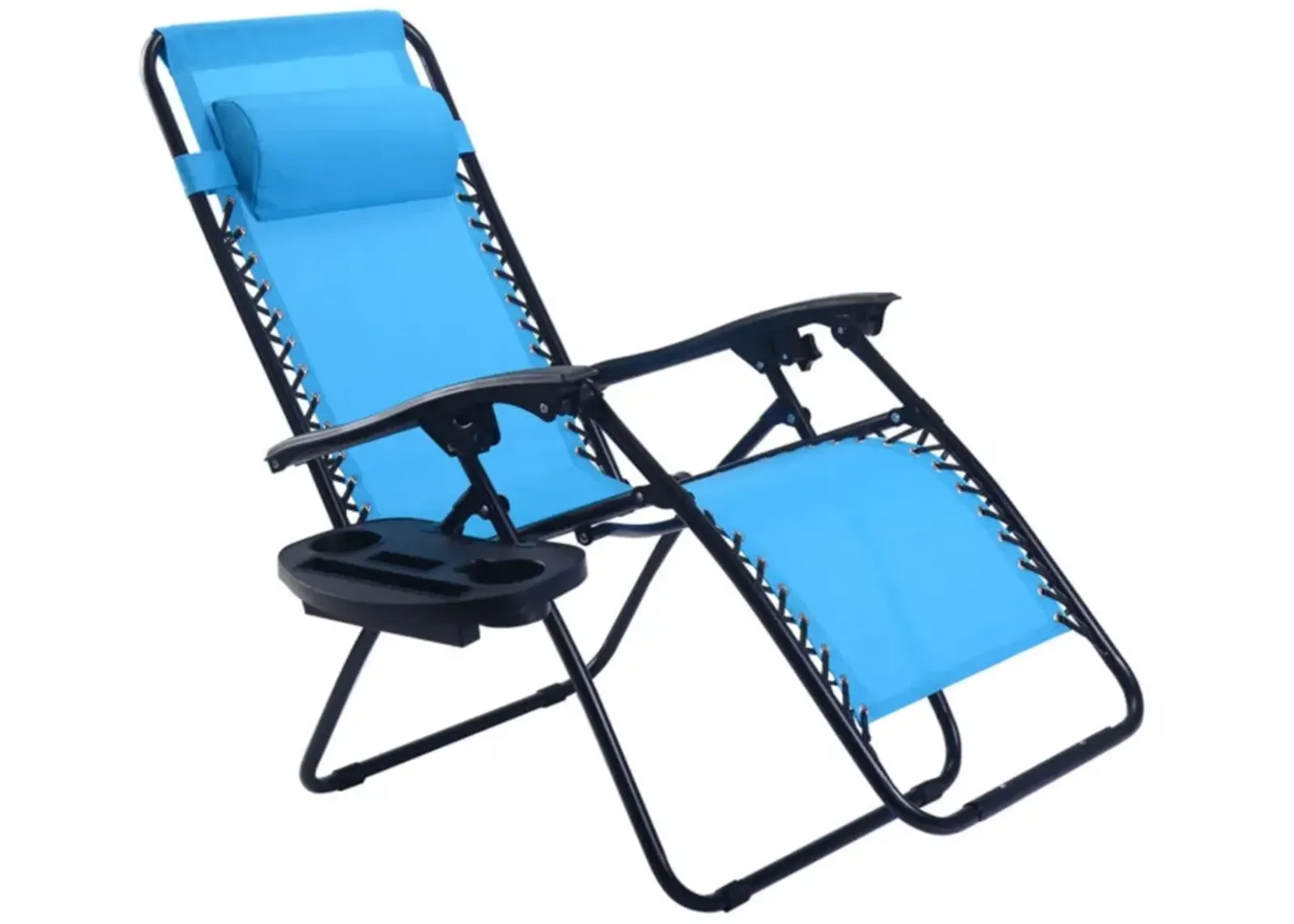 Hivvago Outdoor Folding Zero Gravity Reclining Lounge Chair