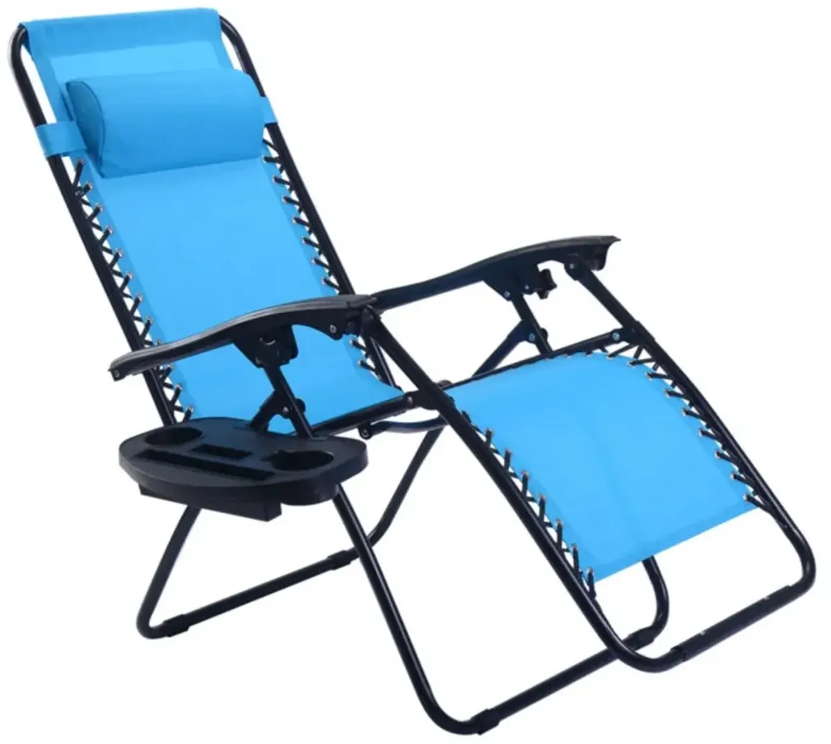 Hivvago Outdoor Folding Zero Gravity Reclining Lounge Chair