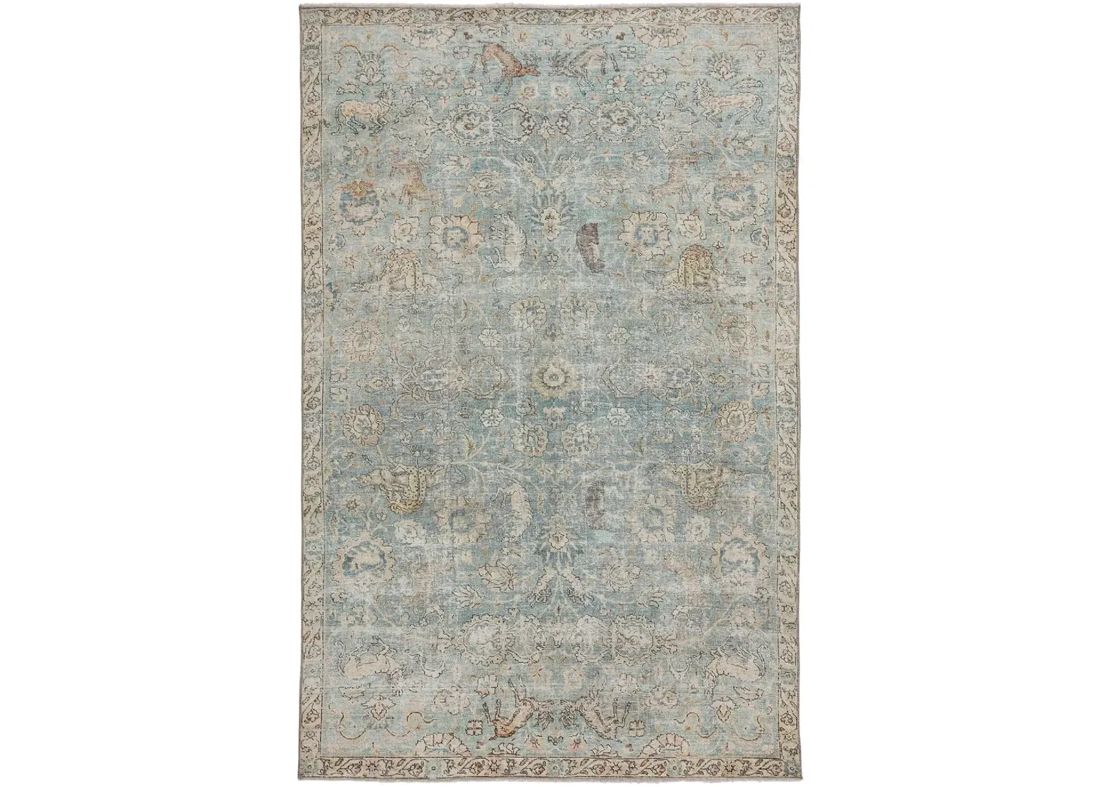 Boheme Stag Blue 2'6" x 8' Runner Rug