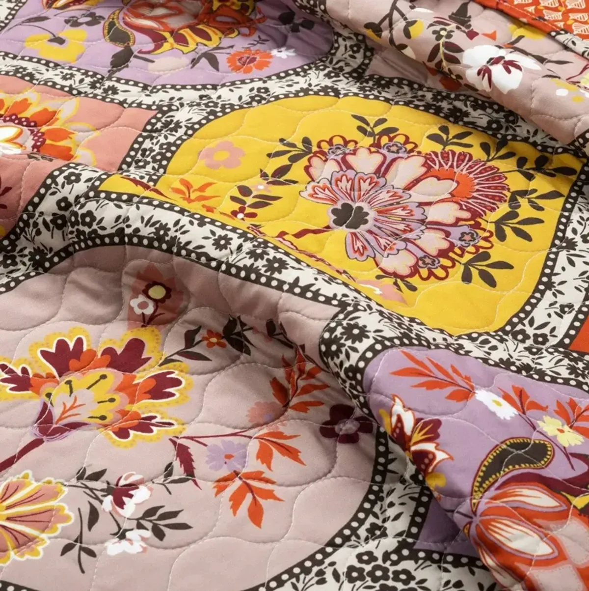 Floral Lightweight Cotton 3-Piece Quilt Set for Bedroom Comfort and Decor
