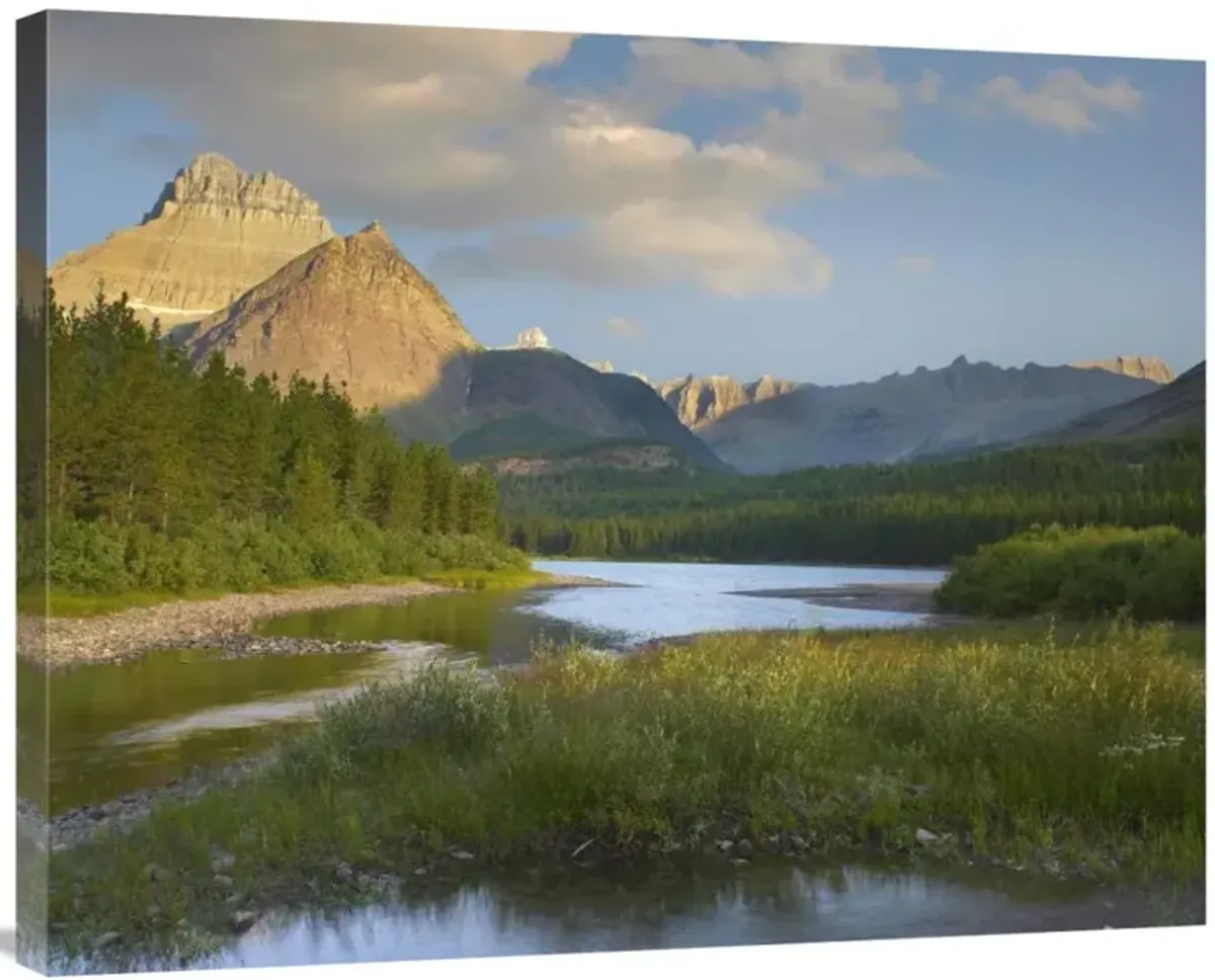 Mount Wilbur at Fishercap Lake, Glacier National Park, Montana-Canvas Art-35x28