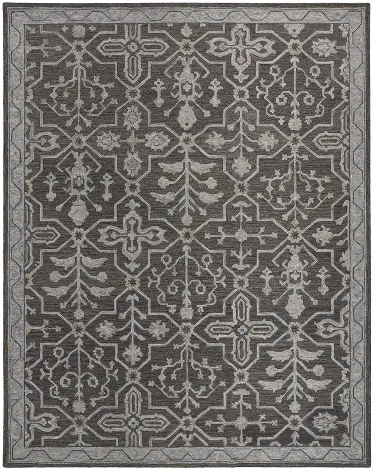 Fallon 8839F Gray/Blue/Ivory 5' x 8' Rug