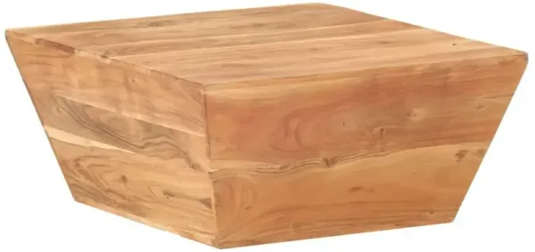 vidaXL Coffee Table V-shape 26"x26"x11.8" Solid Acacia Wood
