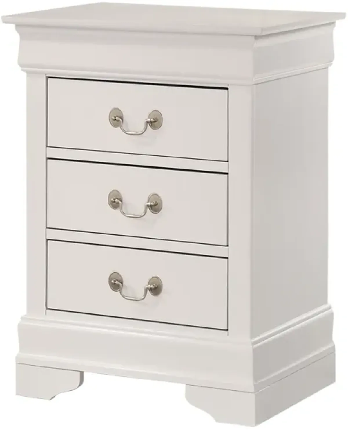 Louis Philippe 3-Drawer Nightstand (29 in. H x 16 in. W x 21 in. D)