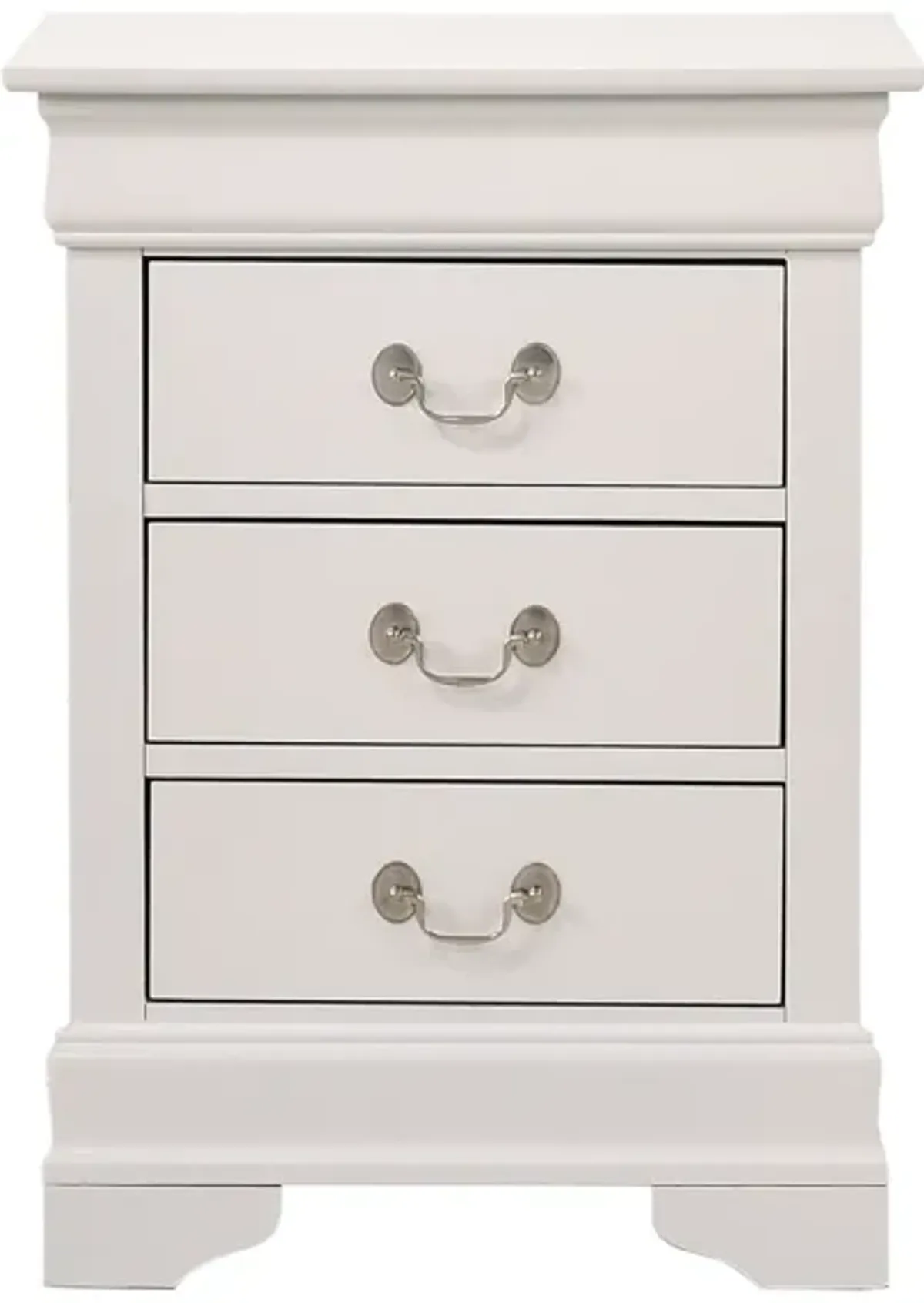 Louis Philippe 3-Drawer Nightstand (29 in. H x 16 in. W x 21 in. D)