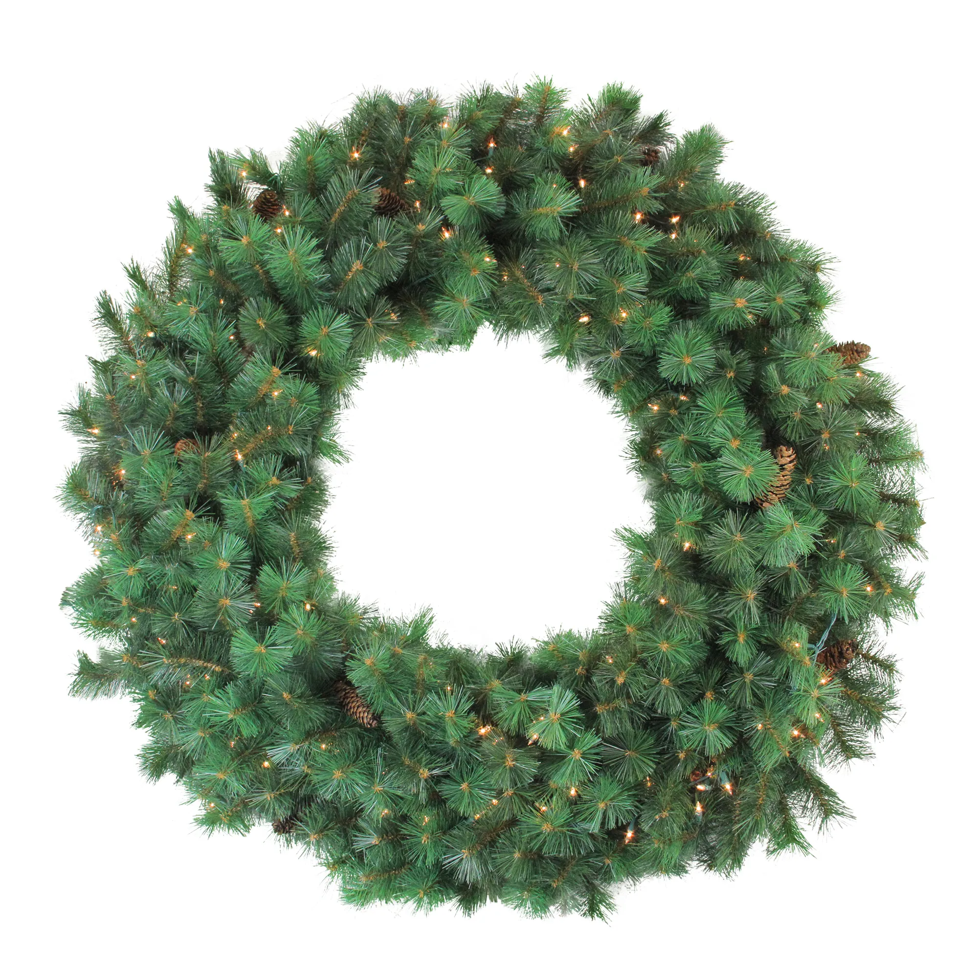 48" Pre-Lit Royal Oregon Pine Artificial Christmas Wreath - Clear Lights