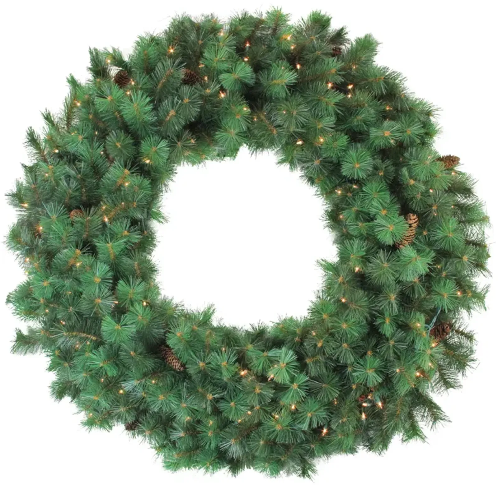 48" Pre-Lit Royal Oregon Pine Artificial Christmas Wreath - Clear Lights