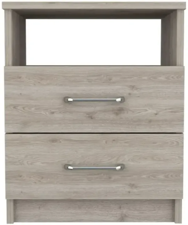 Stylish Bedroom Nightstand with Drawer – Particle Board Construction