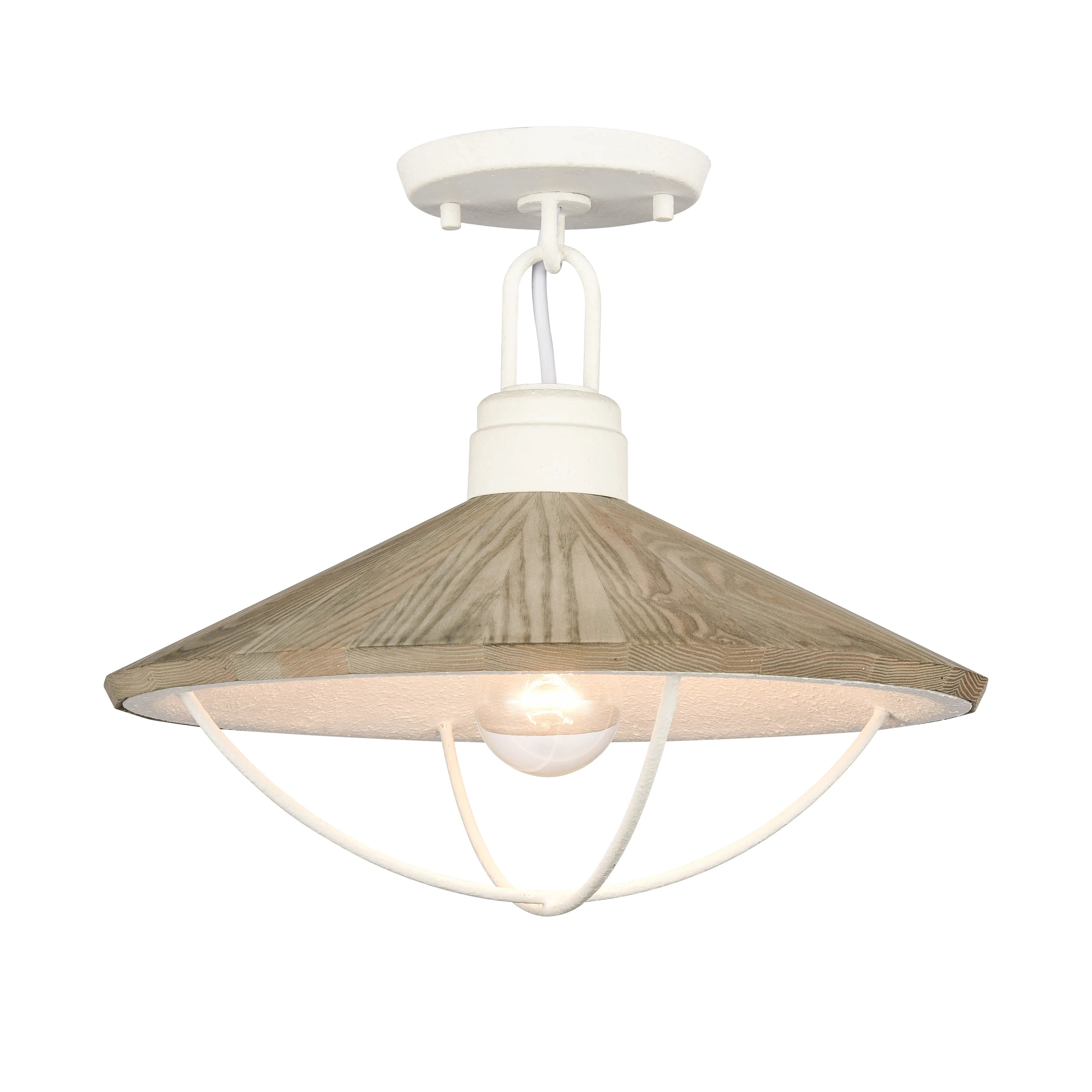 Cape May 14'' Wide 1-Light Semi Flush Mount