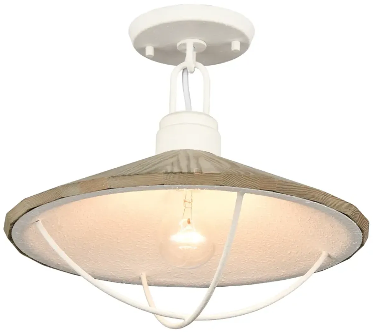 Cape May 14'' Wide 1-Light Semi Flush Mount