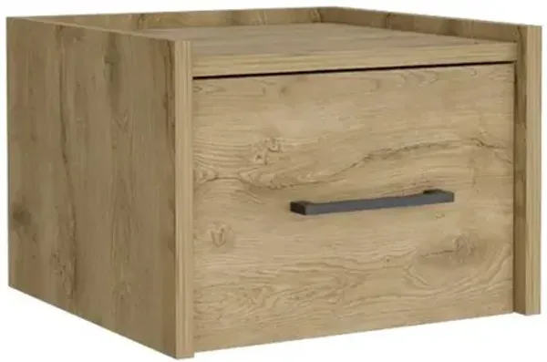 Floating Nightstand, Space-Saving Design with Handy Drawer and Surface