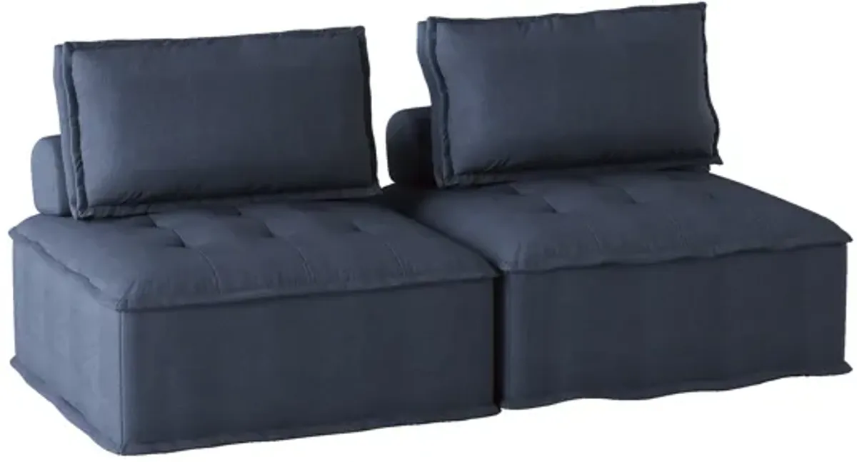 Ulrich Blue Loveseat