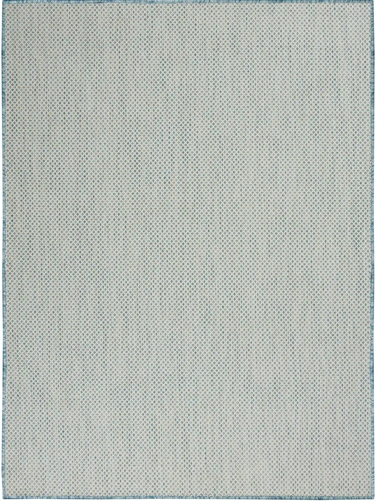 Courtyard COU01 Ivory/Aqua 4' x 6' Rug