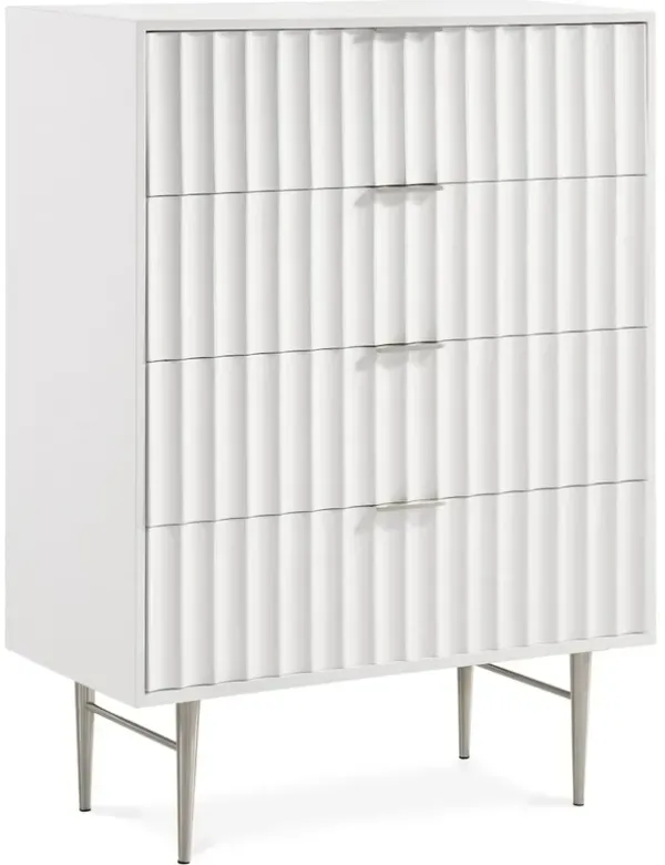 Meridian Furniture Modernist White Gloss Chest